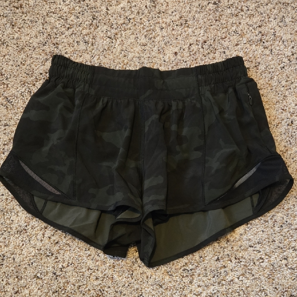 Women's Black Camouflage Shorts